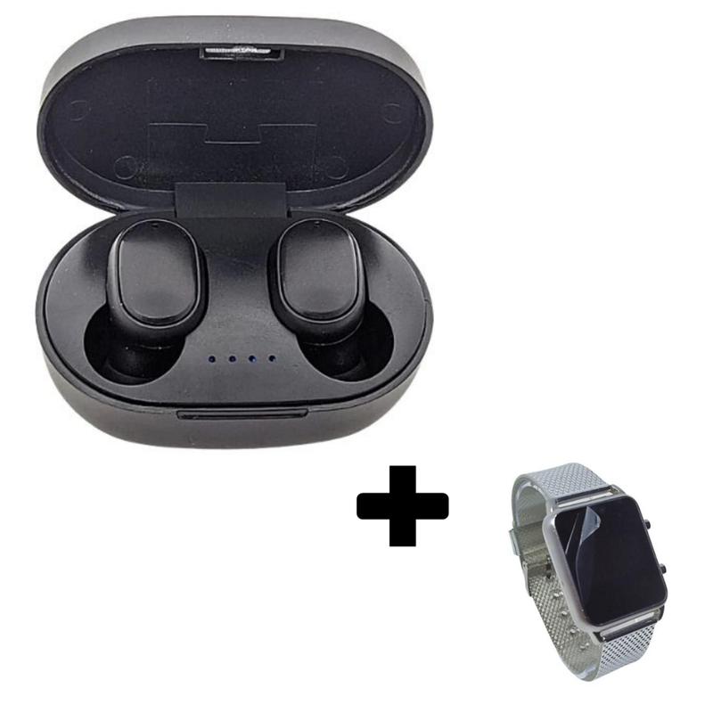 Fone Sem Fio Ios/android+ Relogio Led Digital Moda - dhp - Fone de ...