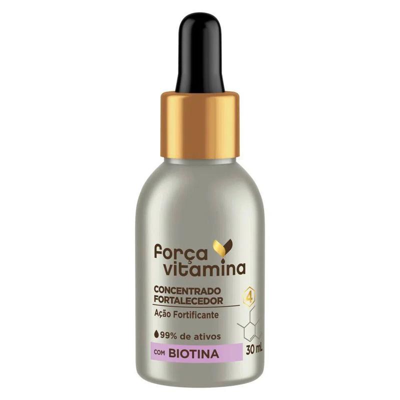 Força e Vitamina Concetrado Fortalecedor Biotina 30ml - Força Vitamina ...