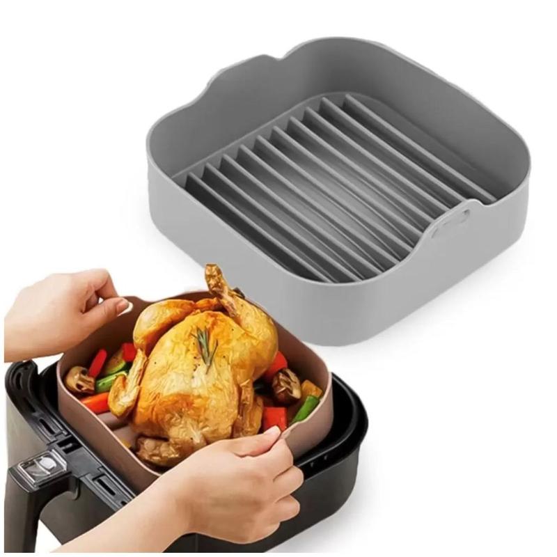 Forma Assadeira Quadrada 20cm Silicone Air Fryer Fritadeira - Clink ...
