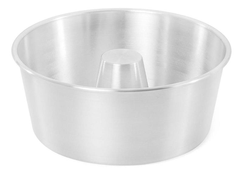 Forma Com Tubo Para Bolo Ou Pudim 18 Cm - Alumínio Brasilar - Forma ...