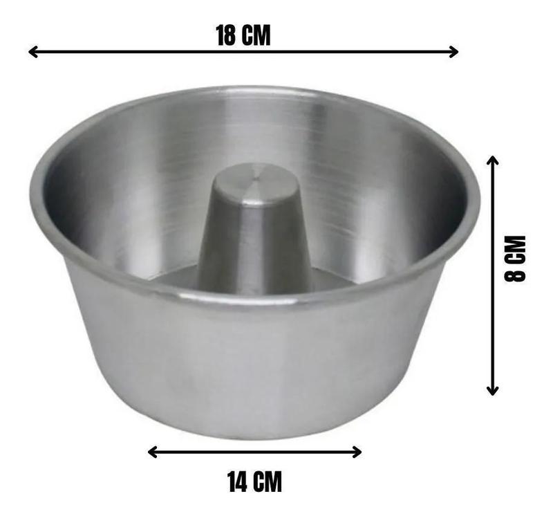 Forma De Bolo Redonda Torta Suiça 18 Cm Kit Com 2 Unidades - Formas ...