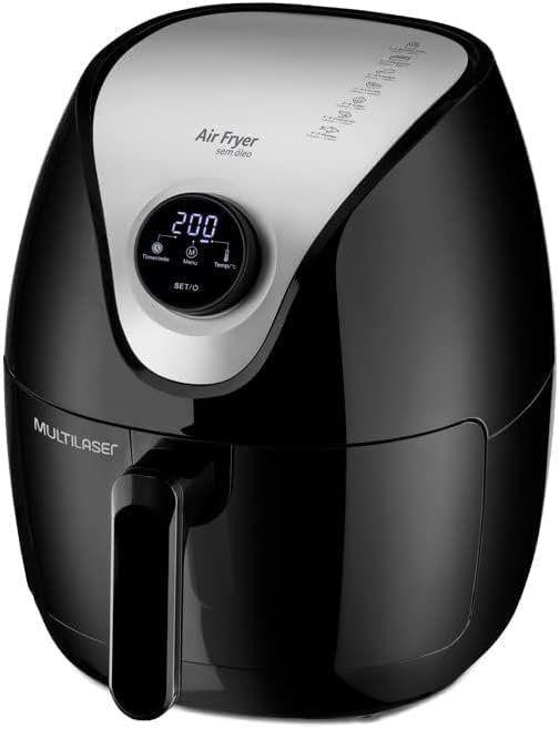 Fritadeira Air Fryer Digital Elétrica Sem Óleo Air Fryer 1500w 4 L