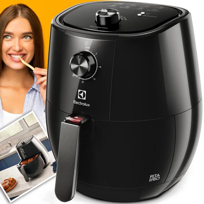 Fritadeira Elétrica Airfryer 3 Litros Eaf10 Electrolux Preta Efficient ...