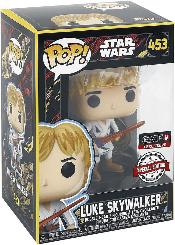 Funko Pop! Star Wars: Luke Skywalker Retro - Figura Da Collezione In Vinile, Alta 9.5 Cm, Regalo Per Fan