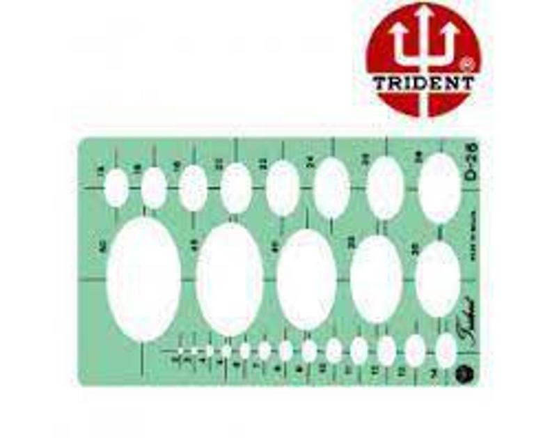 Gabarito Desenho - Elipses Mod. D-26 Trident - Gabarito para Desenho ...