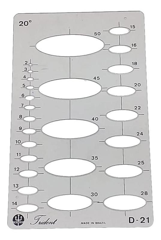 Gabarito Desenho Trident Elipses D-21 - Gabarito para Desenho ...