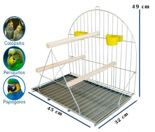 Gaiola Aberta Poleiro Grande Para Papagaio Maritaca Calopsita Aves ...
