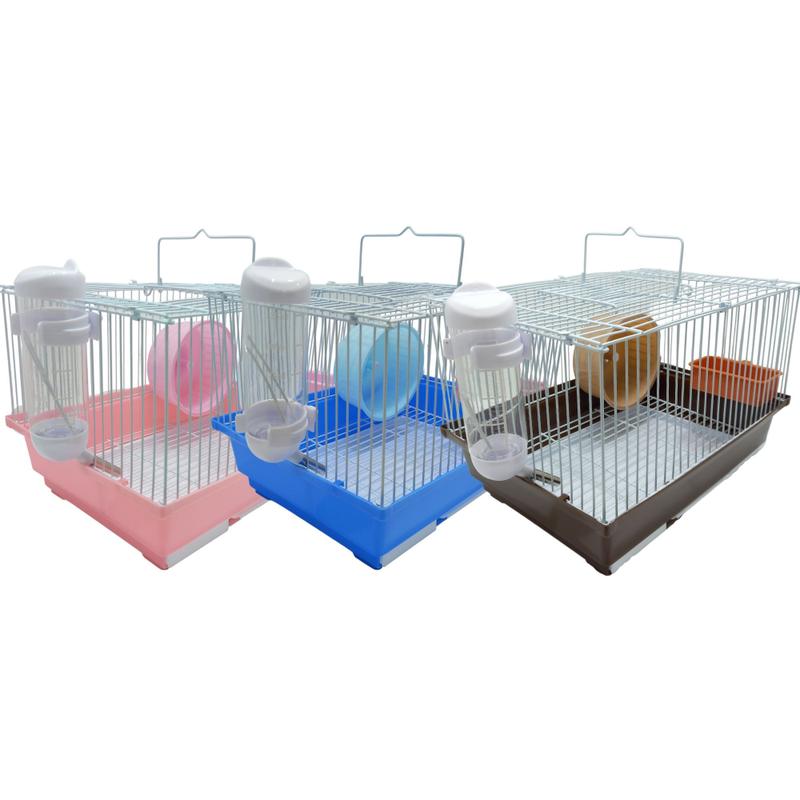 Gaiola Para Hamster Pequena Colorida Com Drinker Chalesco - Hamster e ...