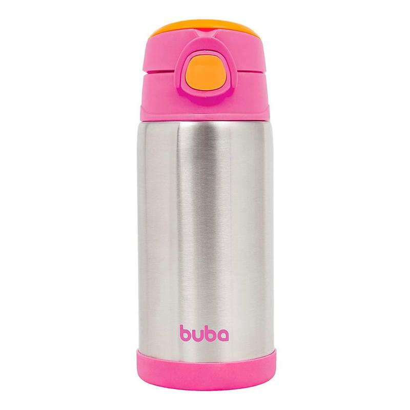 Garrafa Térmica Buba Parede Dupla Rosa 400ml - Garrafa Térmica ...