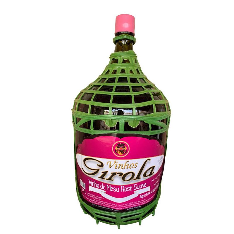 Garrafão de Vinho Rosé Suave Girola 4.5l - Vinícola Girola - Vinho ...