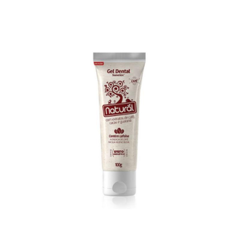 Gel Dental Natural com extratos de Café Cacau e Guaraná 100g - Creme e ...