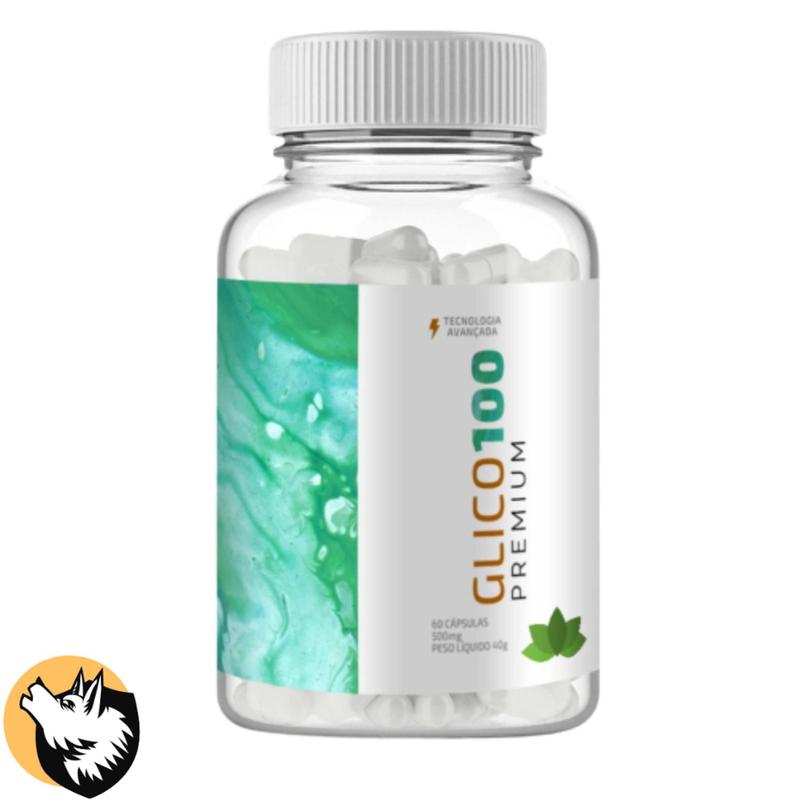 Glico 100 - 1 Pote 60 Cáps - Original - Linha Premium - Pote - Magazine ...