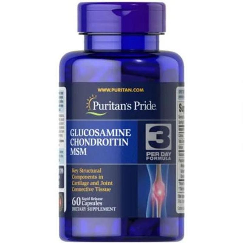 Glucosamine Chondroitin Msm 60 Cápsulas Puritans Pride Glucosamina