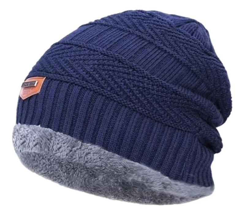 Gorro Touca De Lã Masculino Forrada Pelinho Inverno Frio - Top - Touca ...