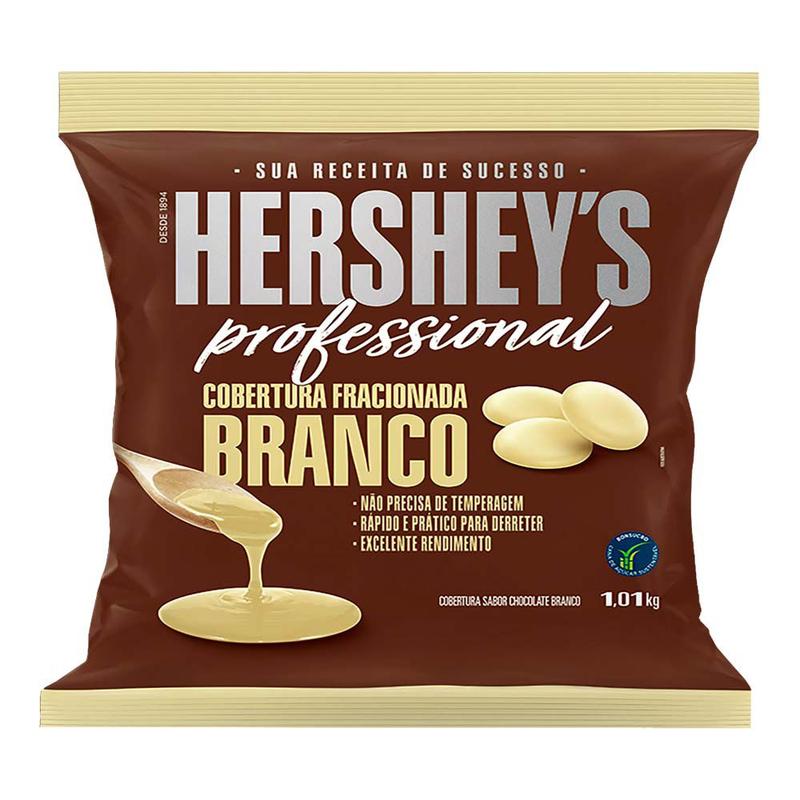 Gotas de Chocolate Cobertura Fracionada Branca 1,01kg - Hersheys ...