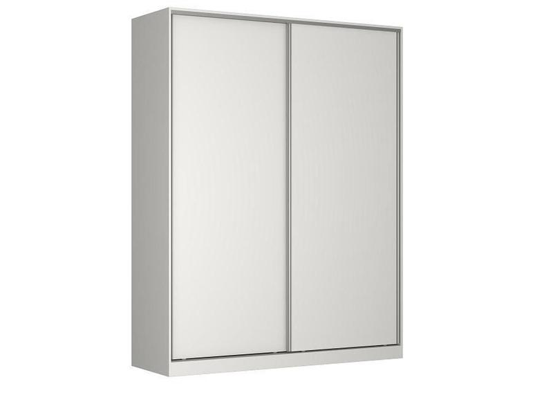 Guarda-Roupa Compass 2 Portas de Correr MDF 183cm Branco - Mua Commerce ...