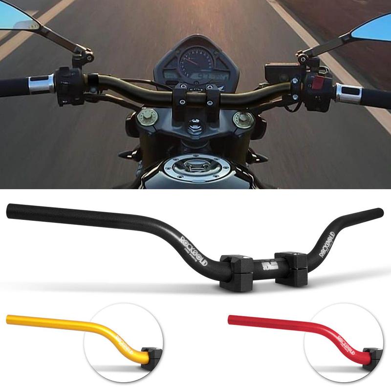 Guidão Esportivo Moto Universal Rocksolid Street Alumínio Preto Fosco ...