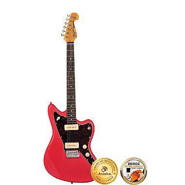 Guitarra Jazzmaster Tagima Fiesta Red Tw-61 Profissional - Guitarra ...