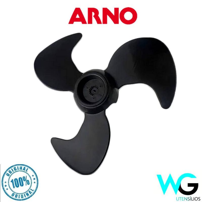 Hélice Original Ventilador Arno Fd40 40cm 3 Pás Preta - Hélice para ...