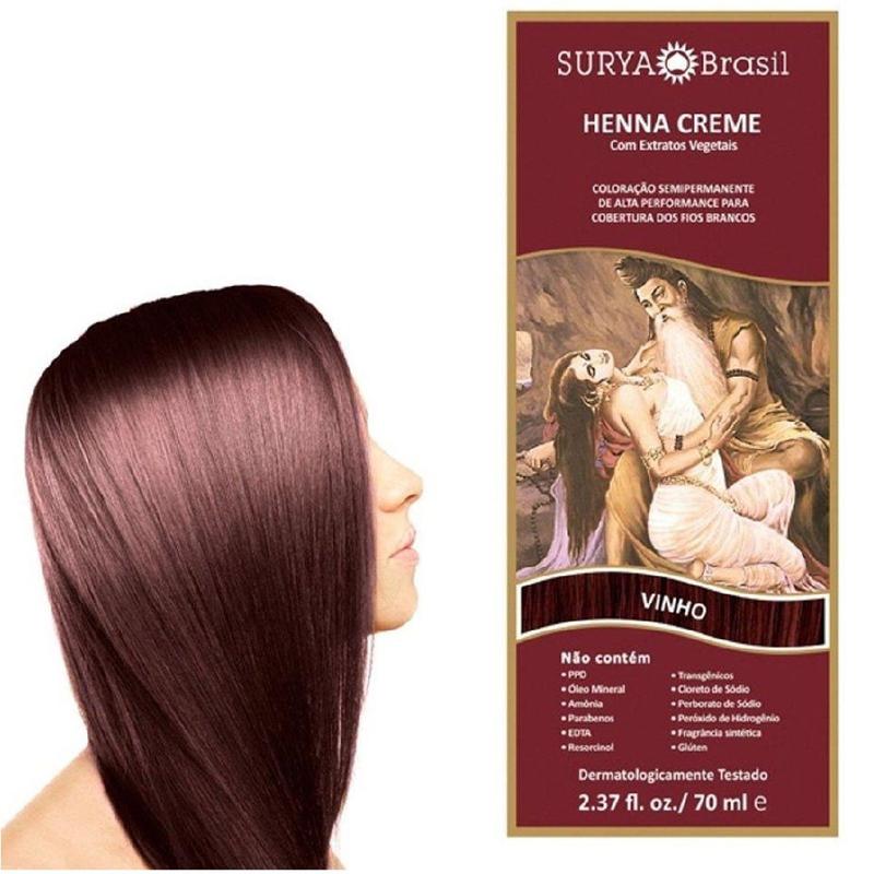 Henna Indiana Natural Creme Para Os Cabelos Surya Cores - Surya Brasil ...