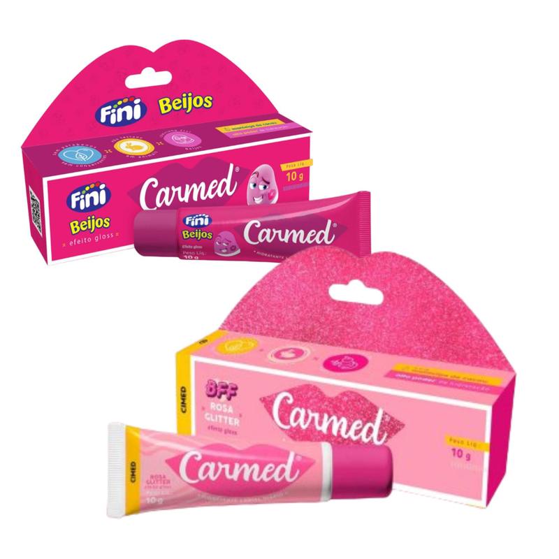 Hidratante Labial Carmed Bff Rosa Glitter 10g + Fini Beijos - cimed ...