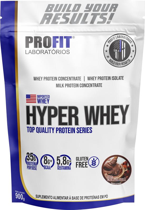 Hyper Whey Protein 900g Isolado E Concentrado - Profit Labs - Whey ...