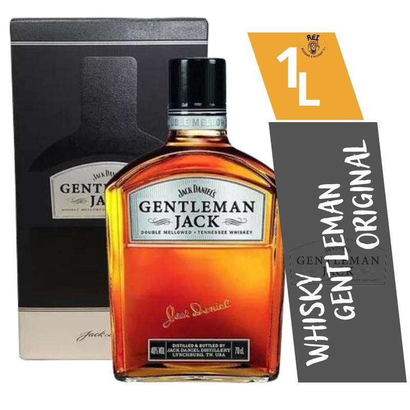 Jack Daniel's Gentleman Whisky Original Com Caixa E Selo 1000 Ml ...