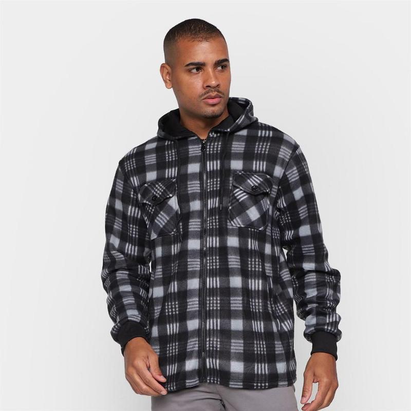 Jaqueta Xadrez Giorgio Bianco Forro Pelúcia Flanelada Masculina ...