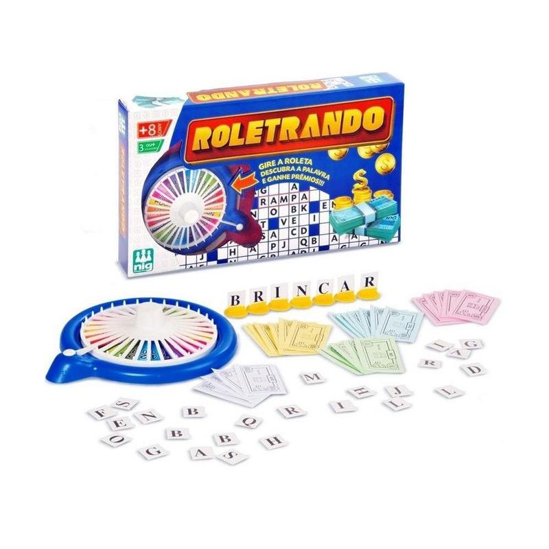 Jogo Clássico Infantil Roletrando Roda A Roda Nig Brinquedos - Outros ...