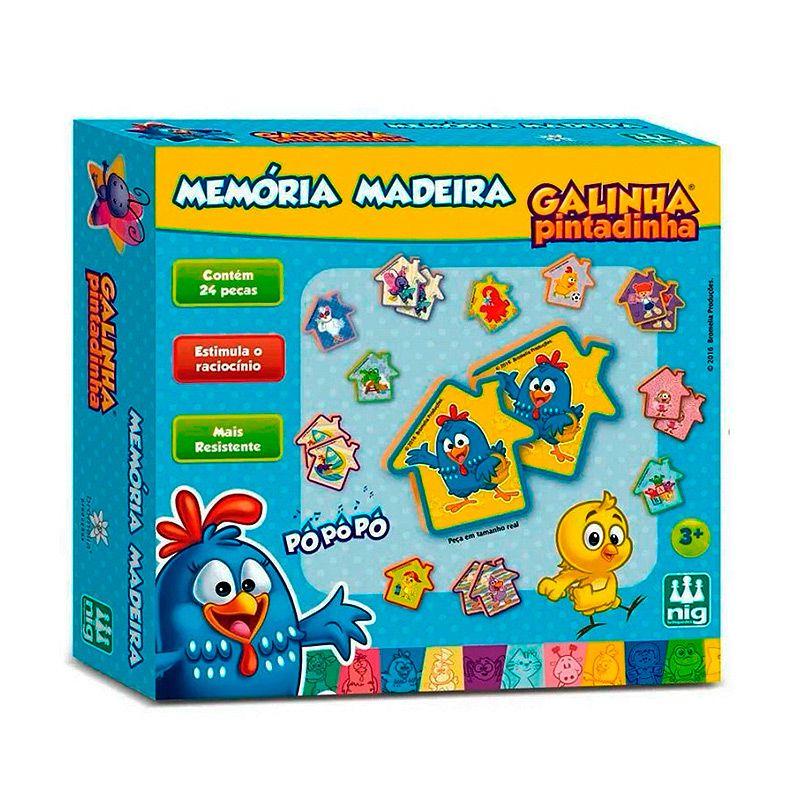 Jogo da Memória Galinha Pintadinha 24 Pçs - 0710 - Nig - Jogos de ...