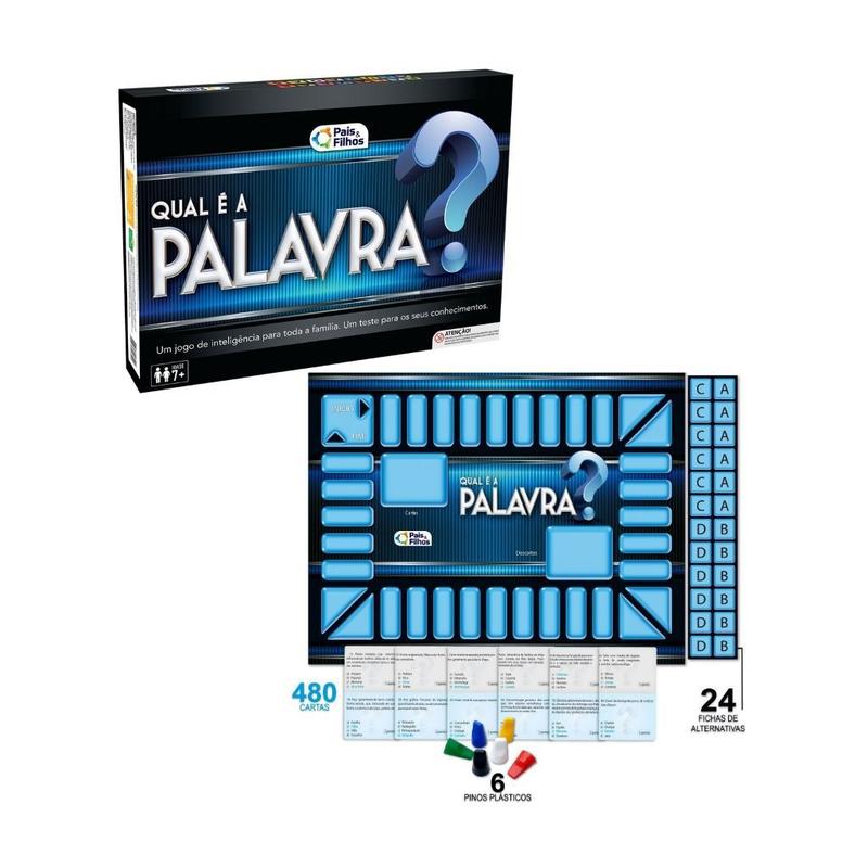 Jogo de adivinhação qual é a palavra com carta pais e filhos - Jogos de ...