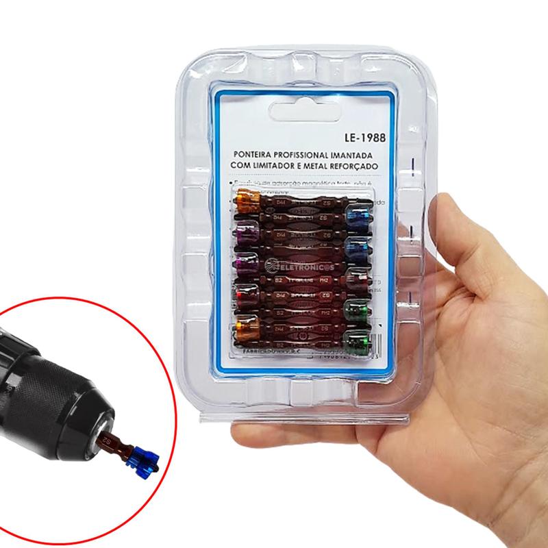 Jogo De Bits 10 Peças Com Pontas Duplas E Magnéticas Alta Resistência ...