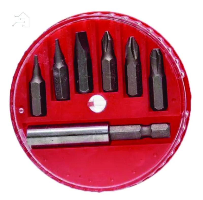 Jogo De Bits 7 Peças Com Adaptador Magnético Fertak - Jogo de Bits ...