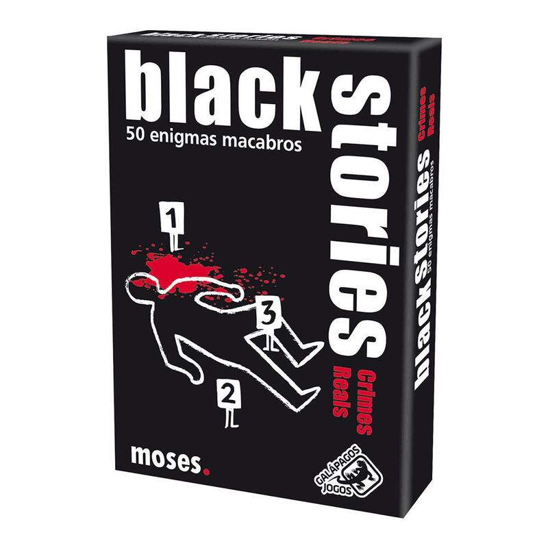 Jogo de Cartas Black Stories 50 Enigmas Macabros Crimes Reais ...