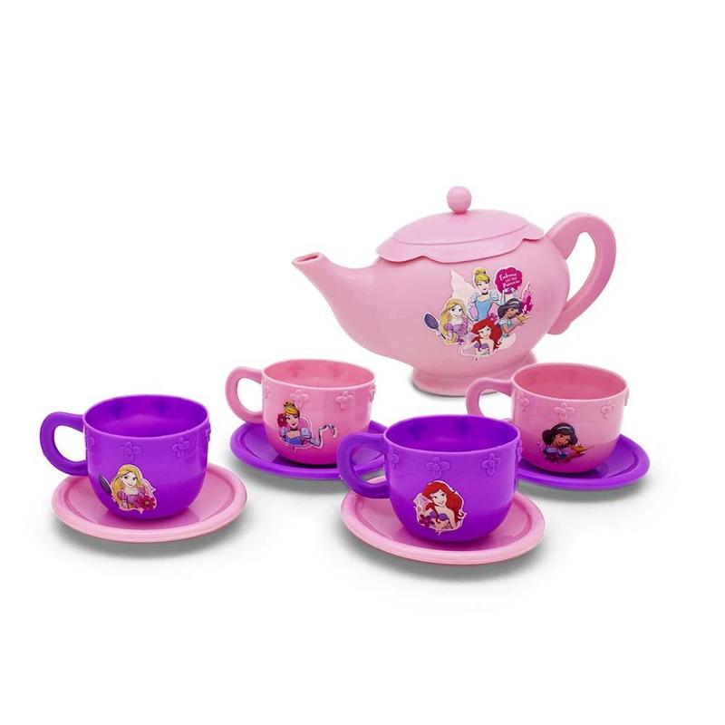 Jogo de Chá Infantil - 10 Peças - Rosa - Princesas - Disney - Toyng ...