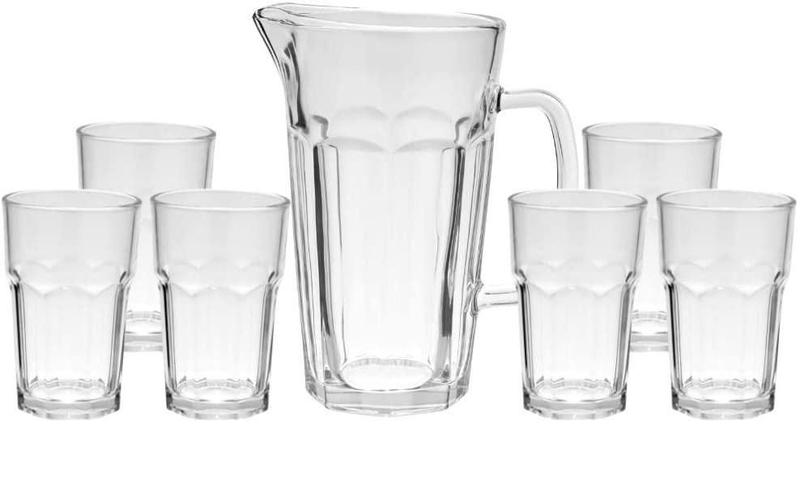 Jogo De Jarra 1,2L E 6 Copos De Vidro 300Ml Horizon Mimo - Mimo Style ...