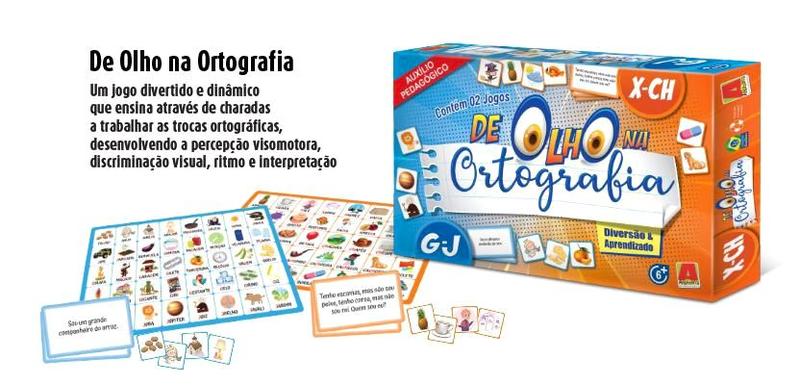 Jogo de olho na ortografia g/j e x/ch algazarra - Jogos de Tabuleiro ...