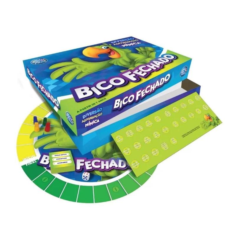Jogo de tabuleiro bico fechado com cartas de adivinhar - Pais e Filhos ...