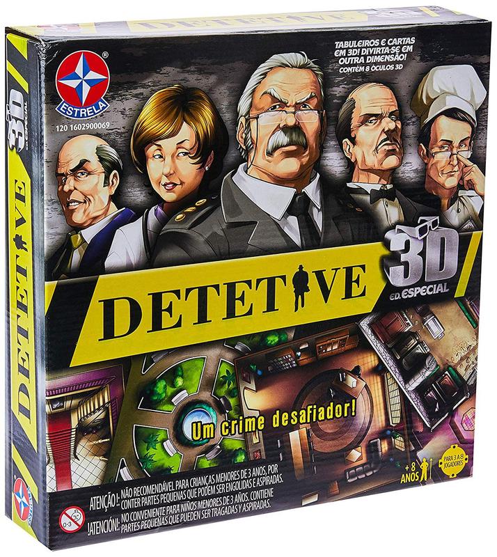Jogo de Tabuleiro Detetive 3D Edição Especial Estrela - Outros Jogos ...