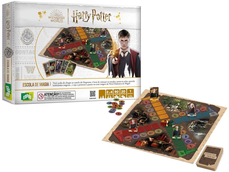Jogo Escola de Magia Harry Potter Tabuleiro Copag - Jogos de Tabuleiro ...