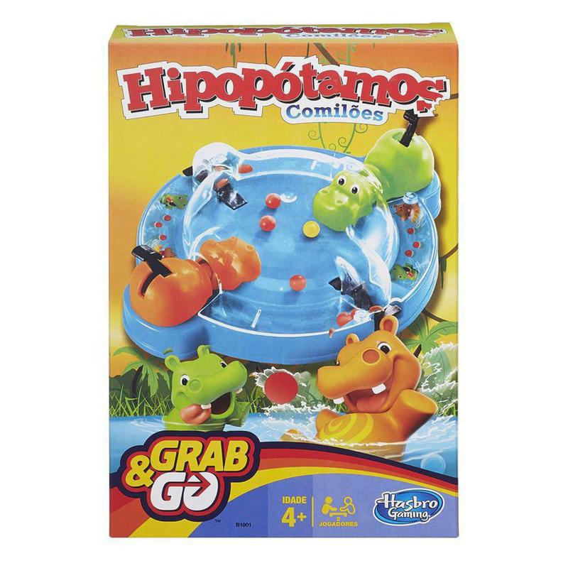 Jogo hipopótamo comilão grab & go - Hasbro - Outros Jogos - Magazine Luiza