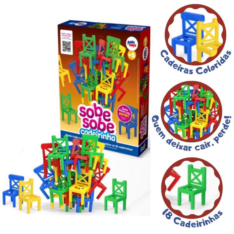 Jogo infantil sobe sobe cadeirinhas empilhar equilibrar - Pakiplast ...
