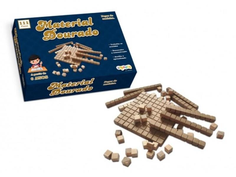 Jogo Material Dourado 111 Peças Educativo - Sopecca MD2001 - Material ...