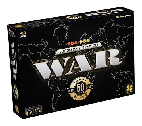Jogo War Edição Colecionador 50 Anos Grow - Brinquedos de Estratégia ...