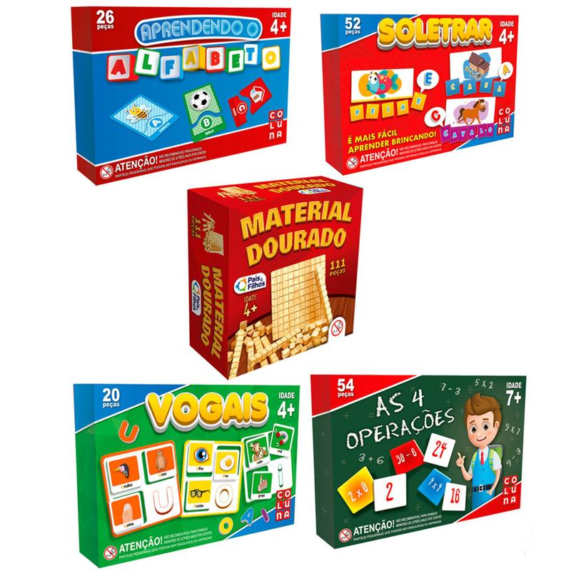 Jogos Alfabetização Aprender Ler Escrever Silabas Palavras Contas ...
