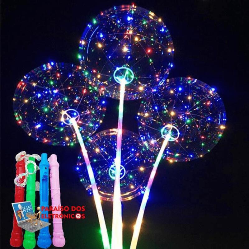 Kit 10 Balões Led Infláveis Iluminados Pisca-pisca Para Festivais ...