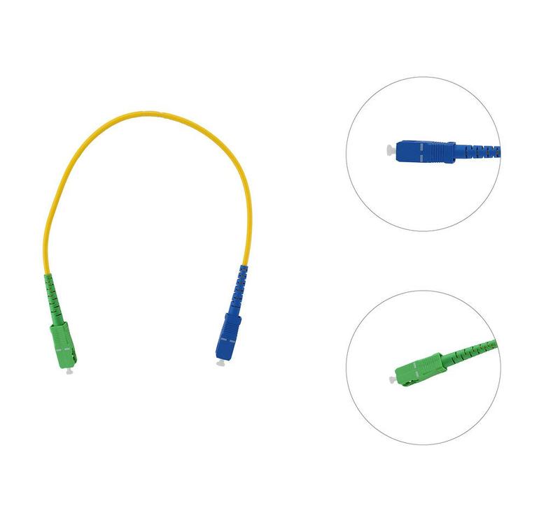 Kit 10 Cordão Óptico Patch Cord Sc/upc X Sc/apc 30 Cm Nfe - OEM - Cabo ...