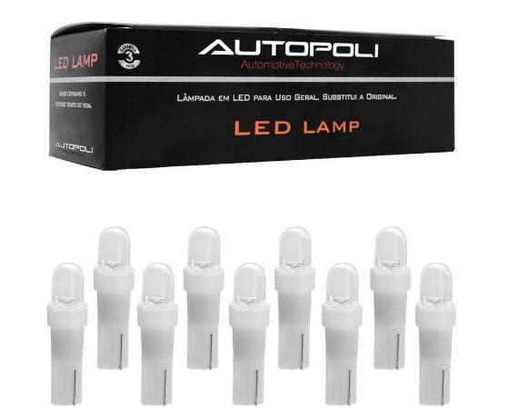 Kit 10 lampada led esmagada 0,9w 12v painel placa teto lanterna ...
