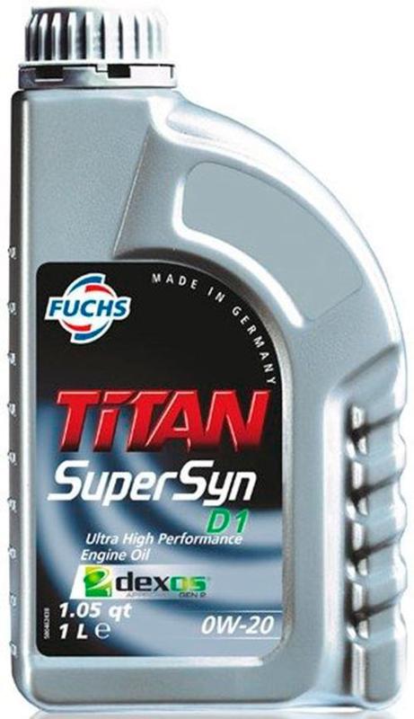 Kit 12 Fuchs Titan Supersyn D1 0W20 1L - API SN/ACEA C5/Dexos 1 Gen 2 ...