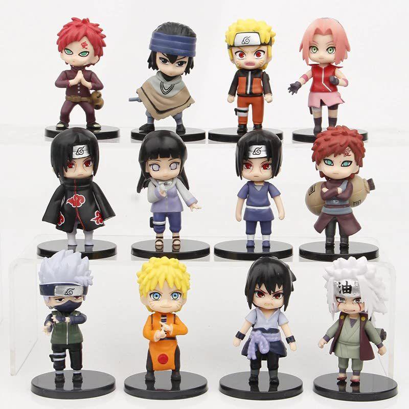 Kit 12 Peças Action Figure Naruto Shippuden - AnimeSHOP - Action ...